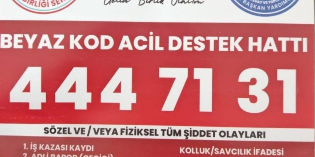 Hekim Birliği Beyaz Kod Acil Hukuk Destek Hattı Hizmette