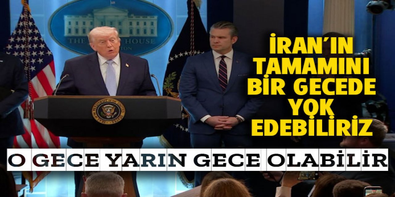 İran'ı tek gecede yok edebiliriz