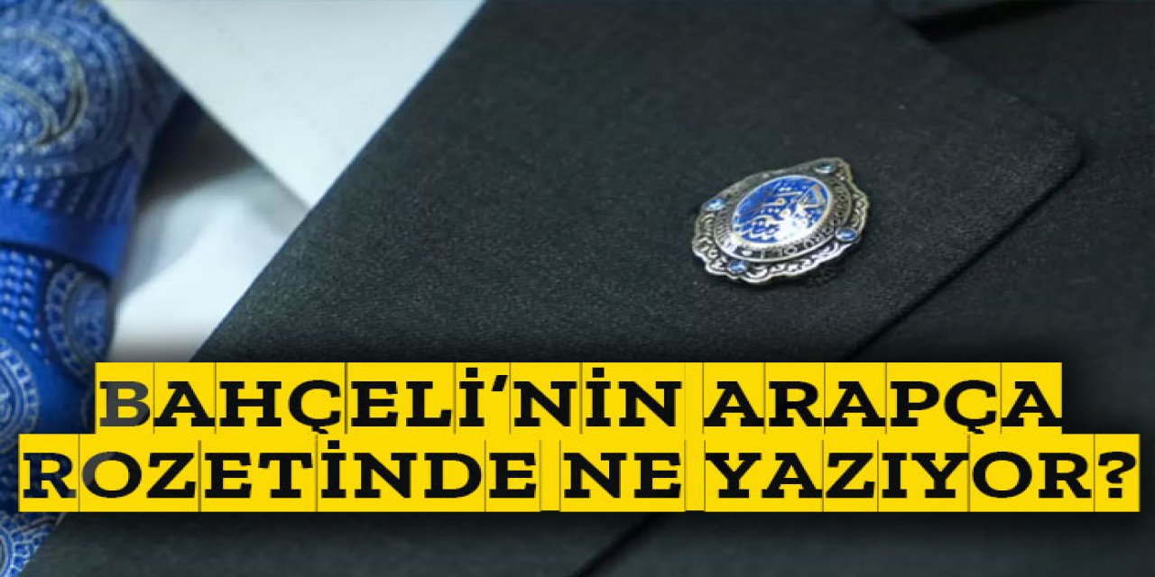 Devlet Bahçeli'nin yüzük ve rozetindeki sır