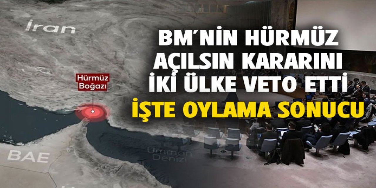 BMGK'da Hürmüz Boğazı kararı! İki ülke veto etti