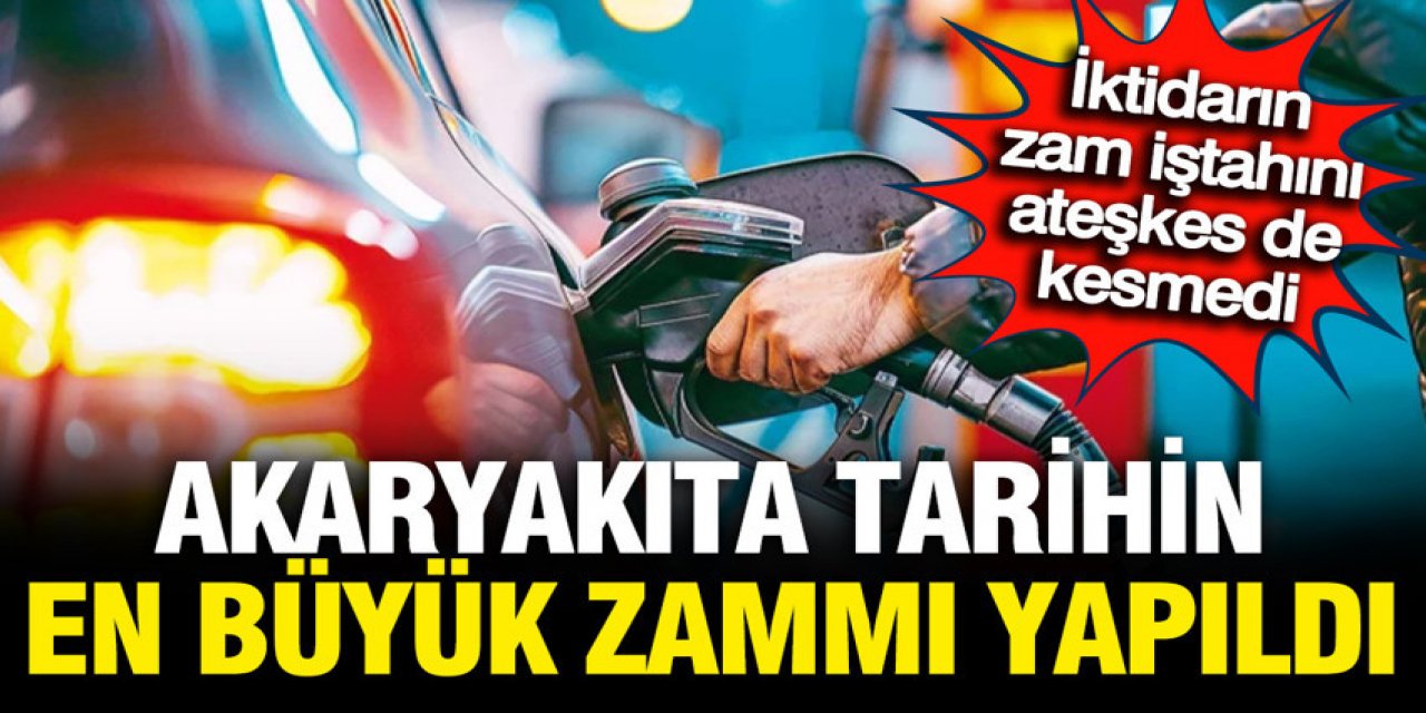 tarihin en büyük zammı geldi