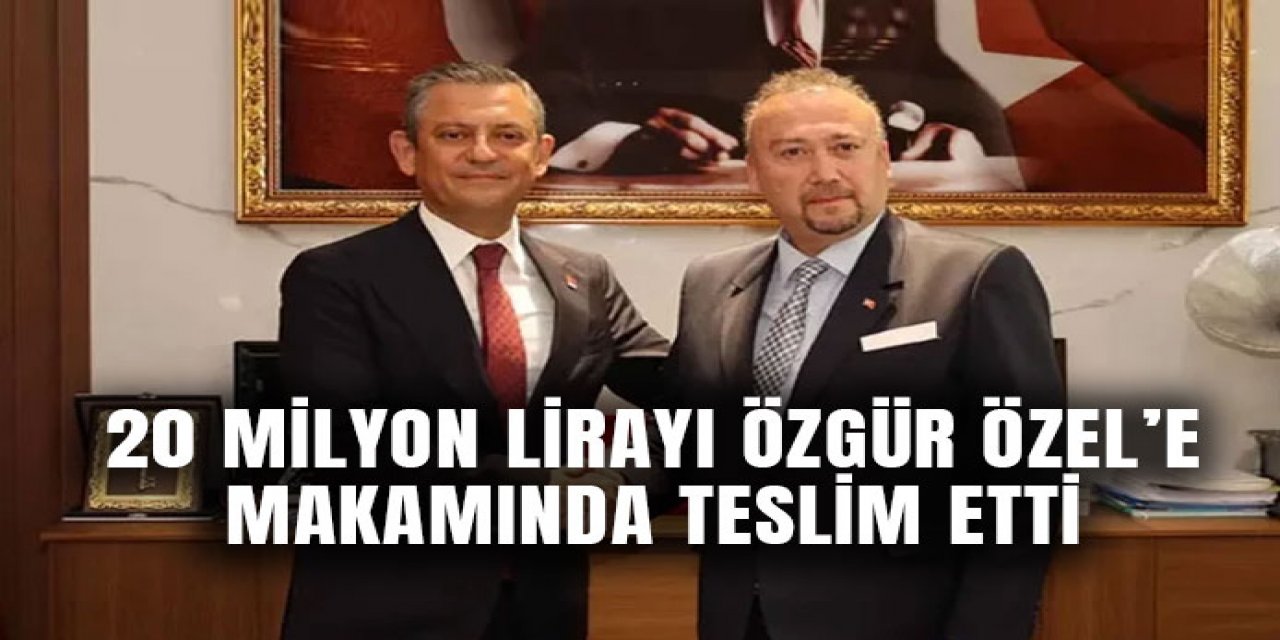 Milletvekilliği Adaylığı İçin Özgür Özel'e makamında verdi