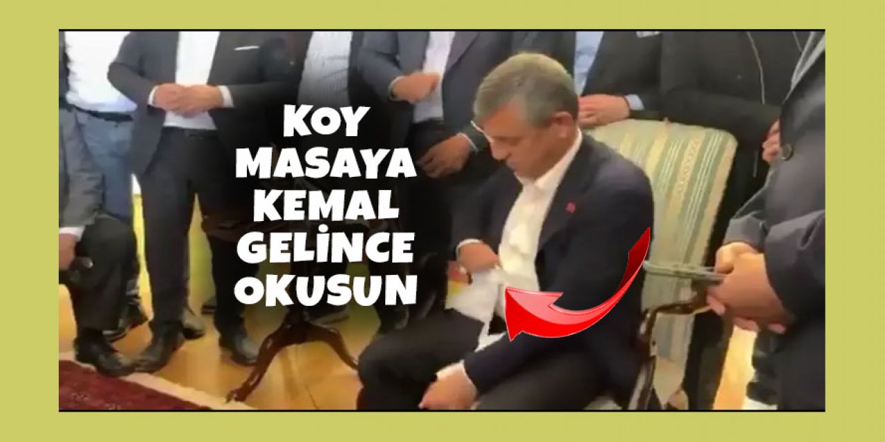 Özgür Özel mahkemenin tebligatını yırttı