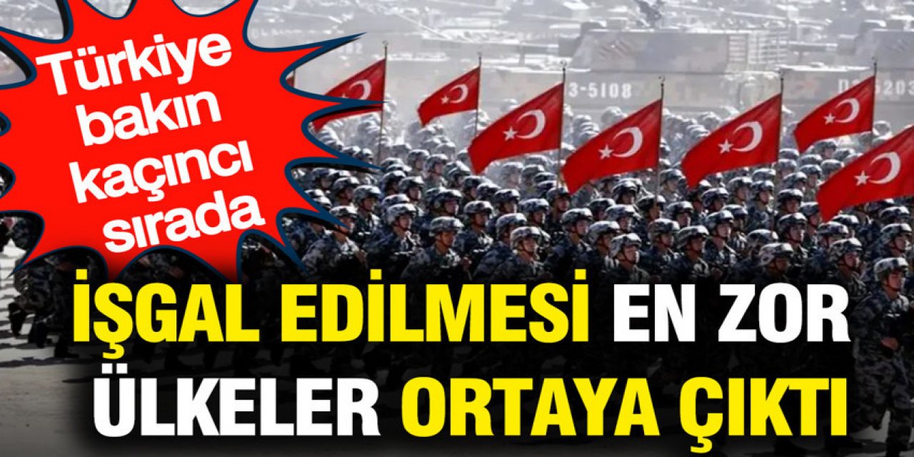 İşgal edilmesi en zor ülkeler ortaya çıktı
