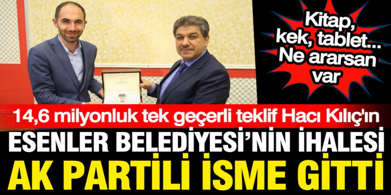 Esenler Belediyesi'nin ihalesi AK Partili isme gitti