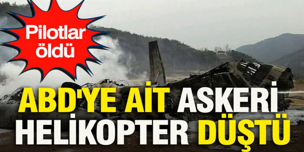 ABD'ye ait askeri helikopter düştü