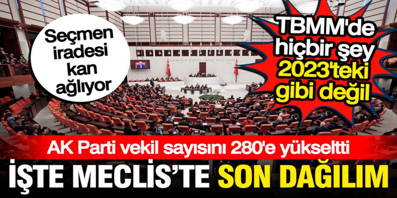 TBMM'de Dengeler sil baştan değişti