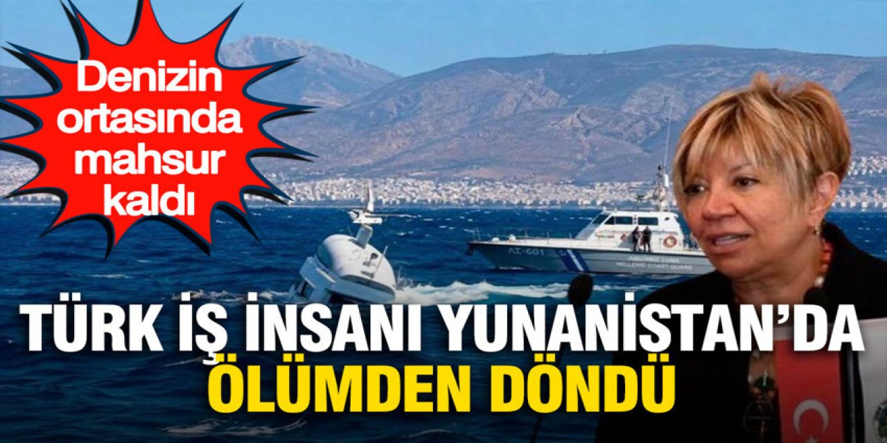Denizin ortasında kurtarıldı