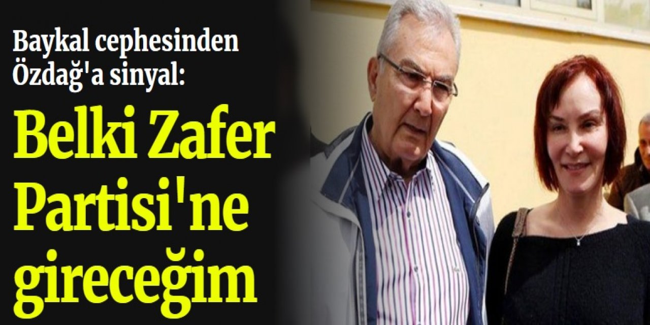 Baykal cephesinden Özdağ'a sinyal