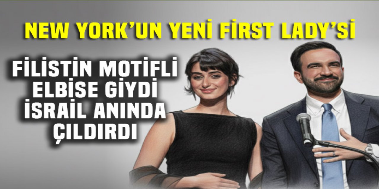 Zahran Mamdani'nin eşi, Filistin motifli bir elbise giydi, İsrail çıldırdı