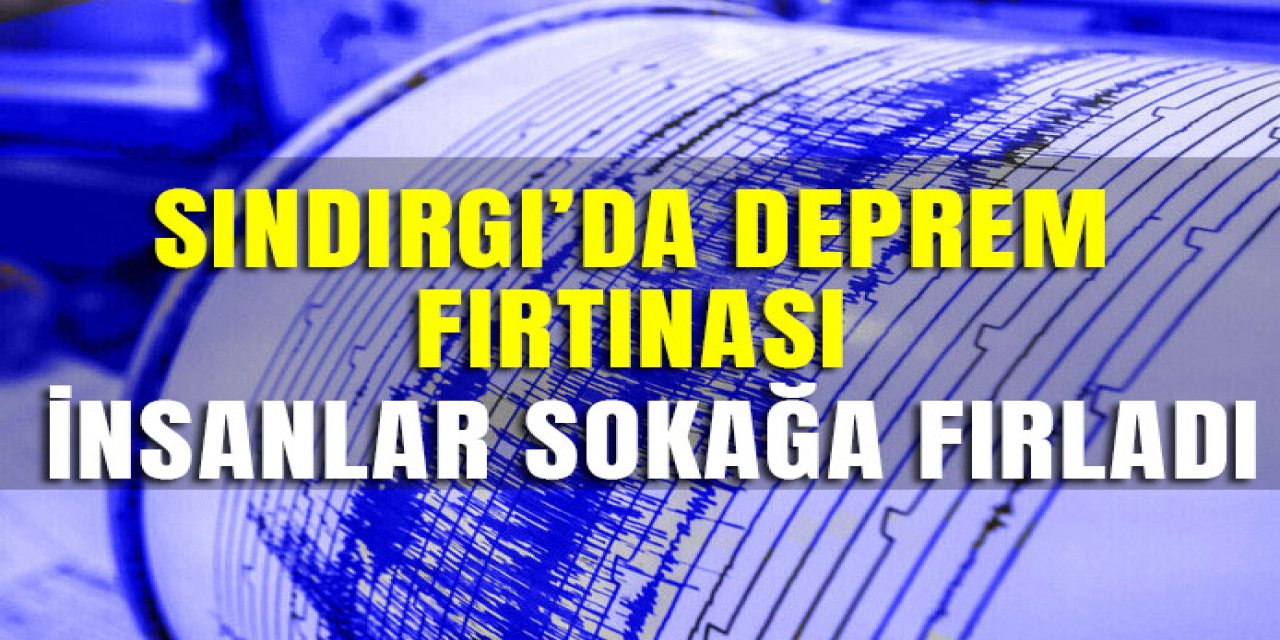 Sındırgı'da korkutan deprem..