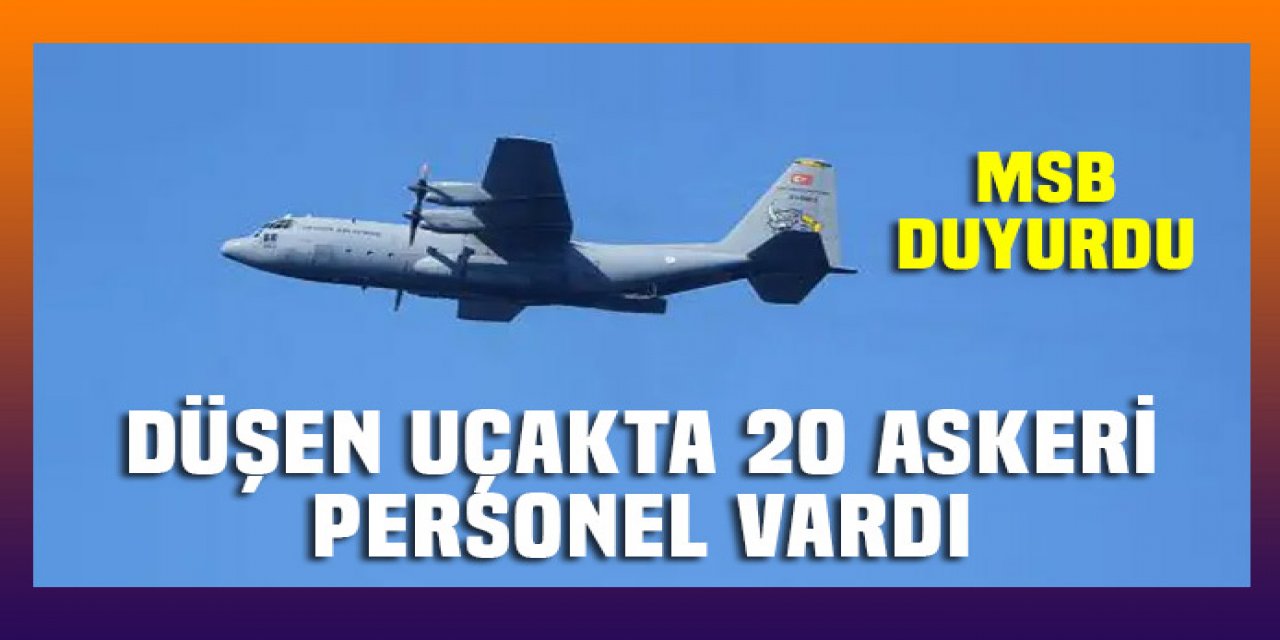 Uçakta 20 personel vardı