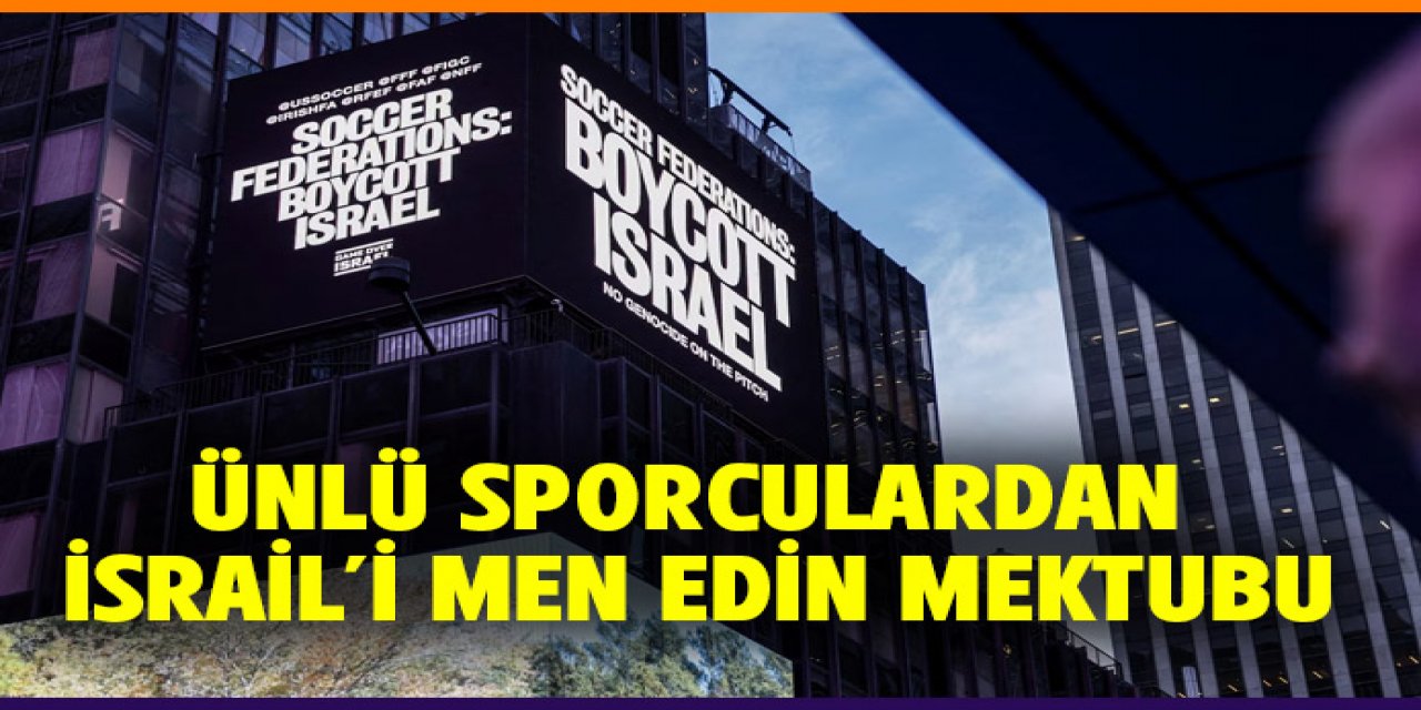 futbolculardan UEFA'ya İsrail'i men edin mektubu