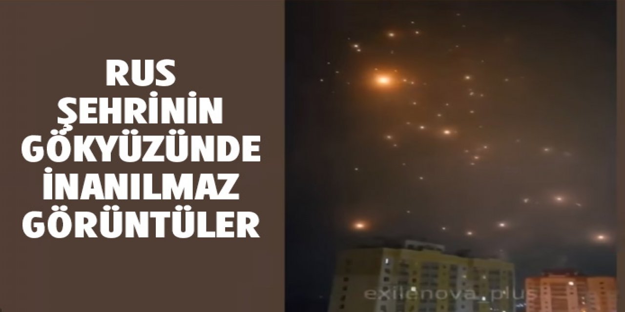 Rus şehri Oryol gökyüzünde inanılmaz görüntüler