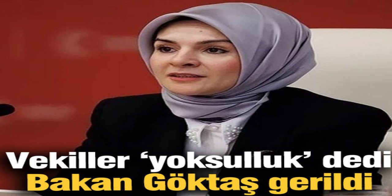 Muhalif vekillerin 'yoksulluk' tepkisi Bakan Göktaş'ı rahatsız etti