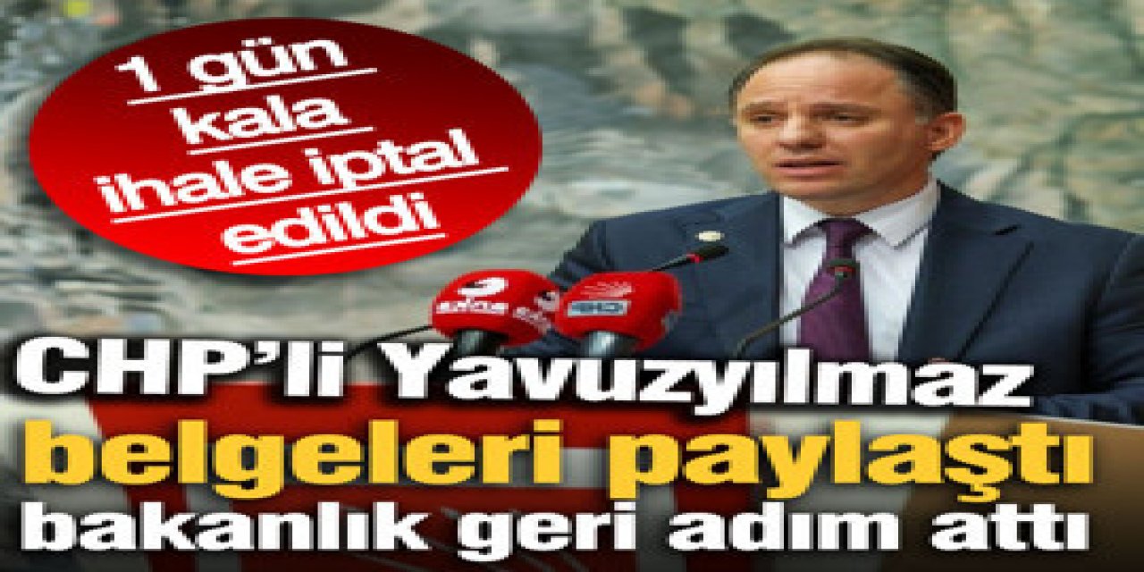CHP'li Yavuzyılmaz belgeleri paylaştı