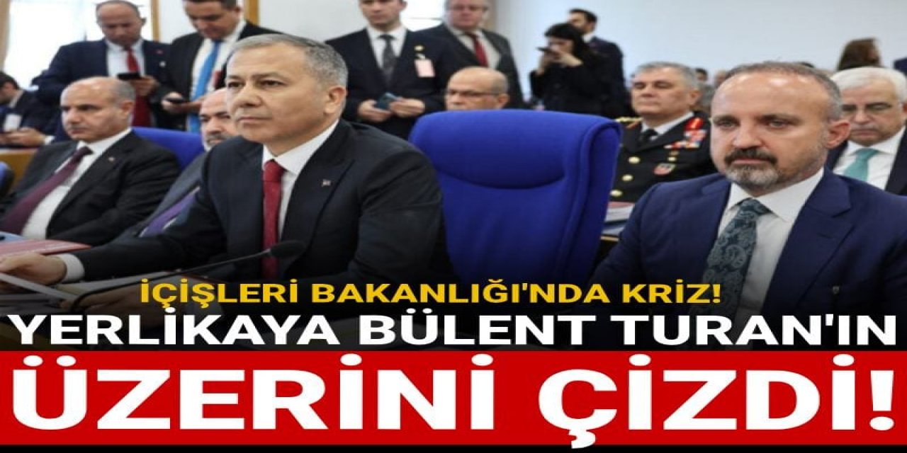 İçişleri Bakanlığı'nda kriz