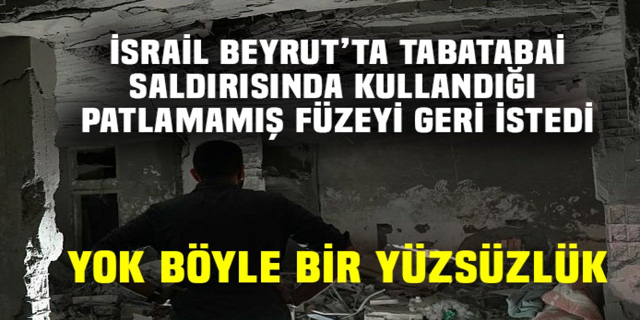 İsrail'in Yüzsüzlüğe bak