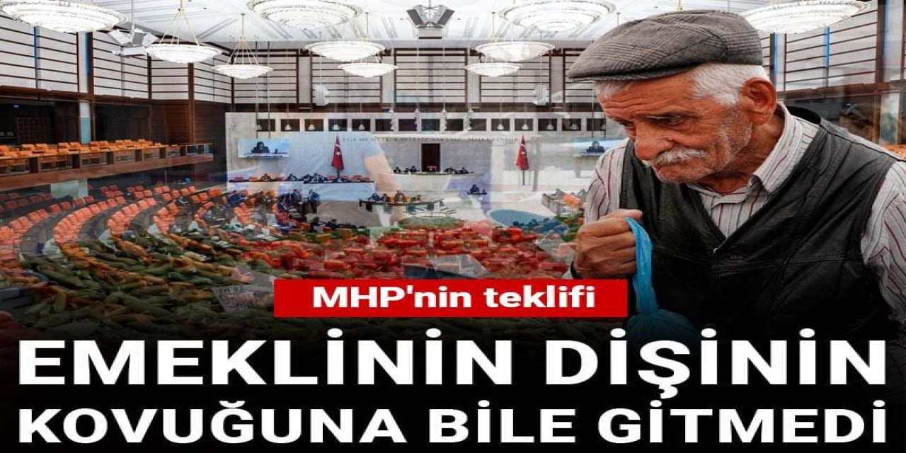 MHP'nin teklifi emeklinin dişinin kovuğuna bile gitmedi