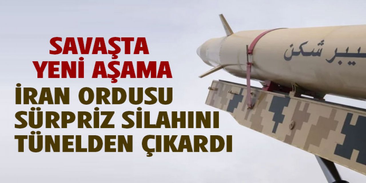 Savaşta yeni aşamaya geçildi! İran'ın sürpriz silahı devreye girdi