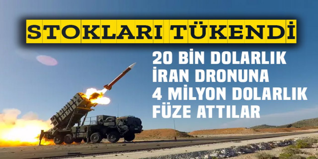 4 milyon dolarlık Amerikan önleme füzelerini bitirdi