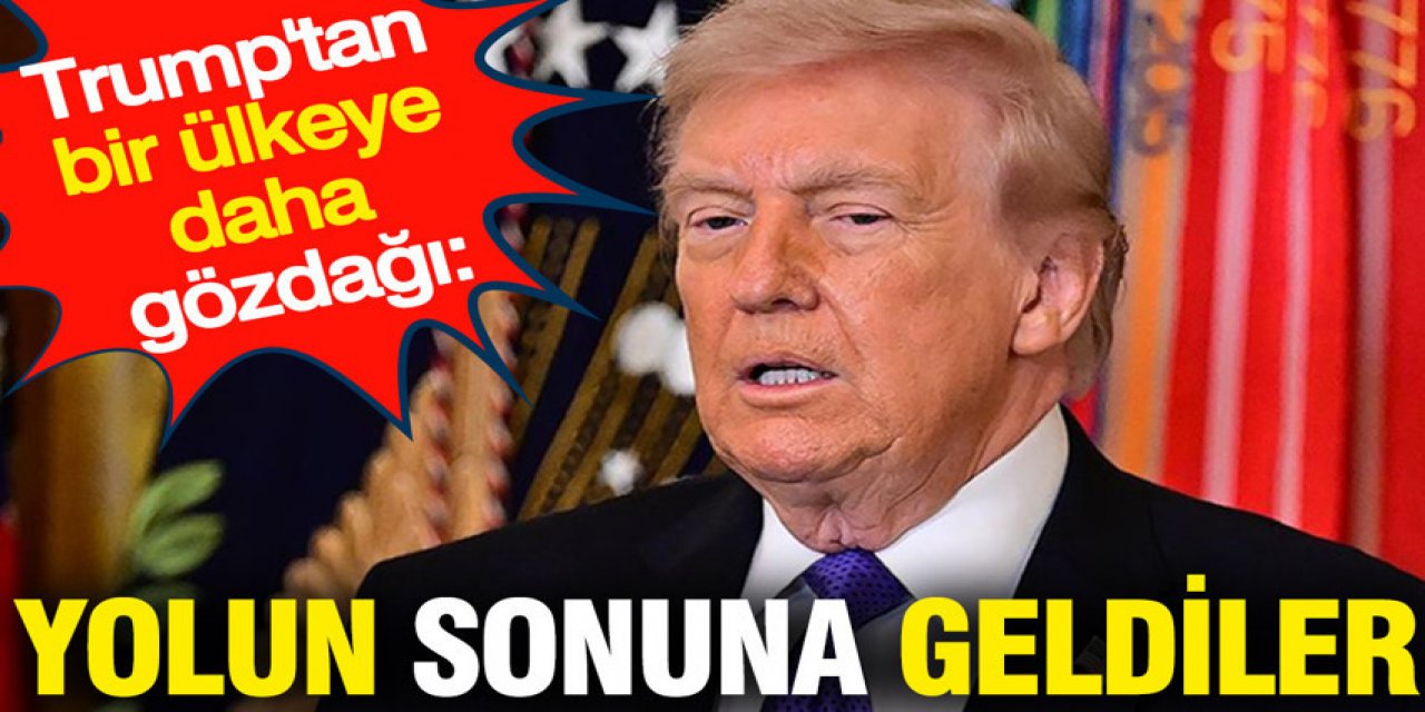 Trump'tan bir ülkeye daha gözdağı