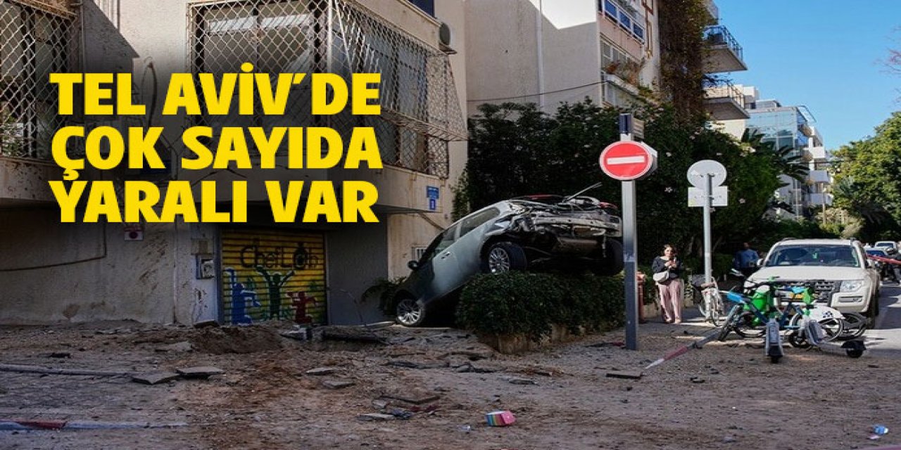 İran füzesinin vurduğu Tel Aviv'de çok sayıda yaralı var