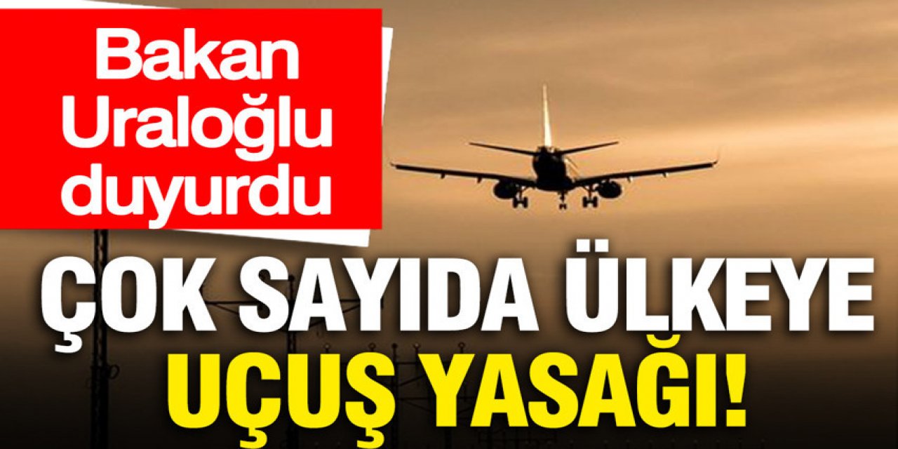 Bakan Uraloğlu'ndan uçuş yasağı açıklaması