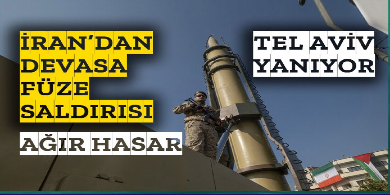 İsrail ateş altında: İran'dan devasa füze saldırısı