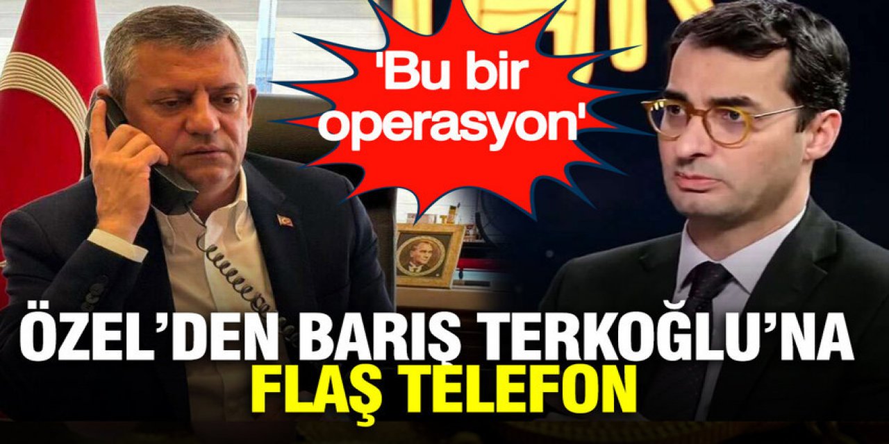 Barış Terkoğlu’na dikkat çeken telefon