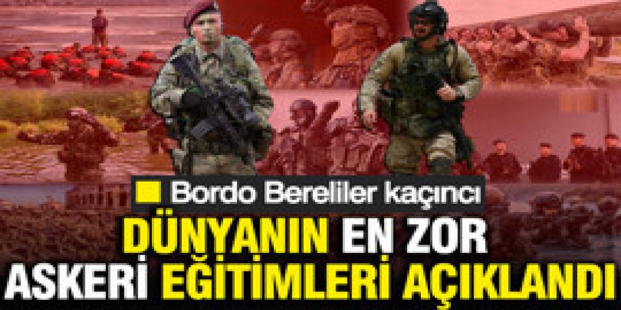 Dünyanın en zor askeri eğitimleri açıklandı