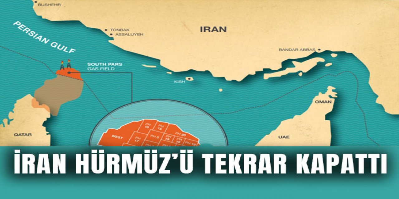 İran Hürmüz'ü tekrar kapattı
