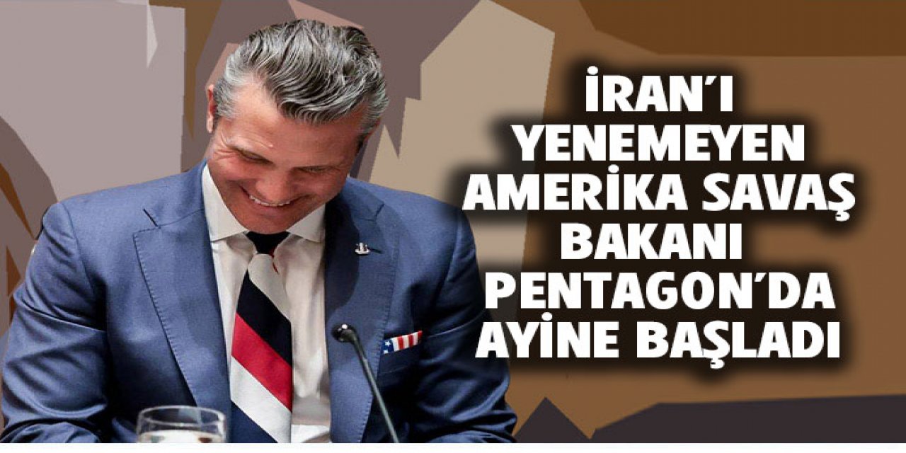 Hegseth Pentagon'da ayine başladı